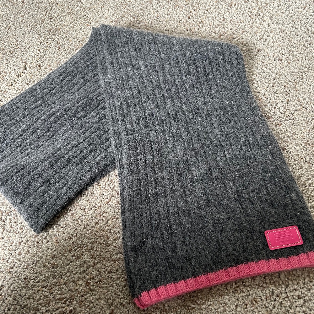 Authentic Coach Wool and Cashmere Scarf